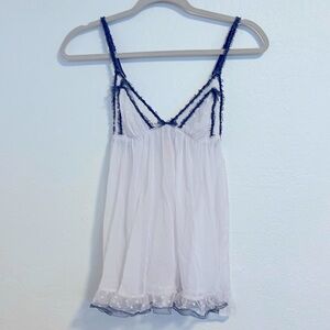 Victoria’s Secret babydoll/nightie light pink with gray trim